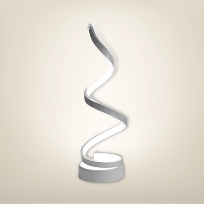 Lampe de chevet blanche design infinitespiral froide pvc