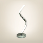 Lampe de chevet design luxe spilux argentée pvc