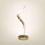 Lampe de chevet design luxe spilux dorée pvc