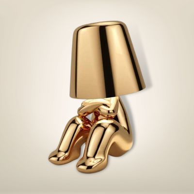 Lampe de chevet dorée design miniboy 13 métal