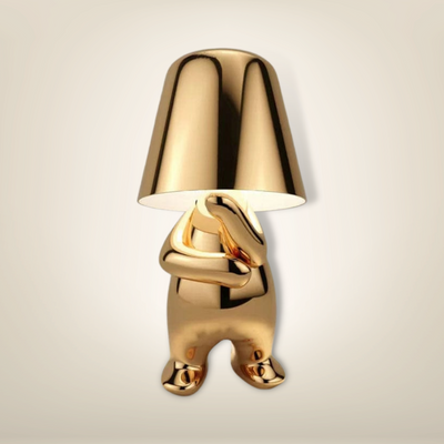 Lampe de chevet dorée design miniboy 14 métal