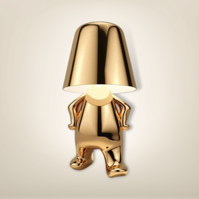 Lampe de chevet dorée design miniboy 15 métal