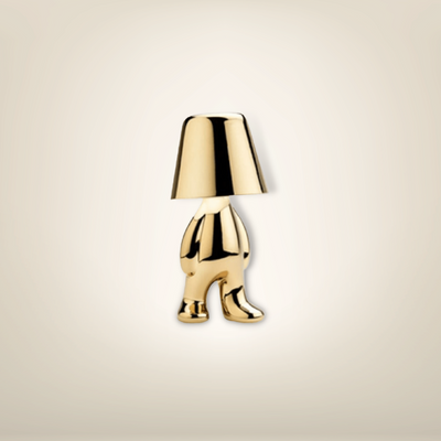 Lampe de chevet dorée design miniboy 18 métal