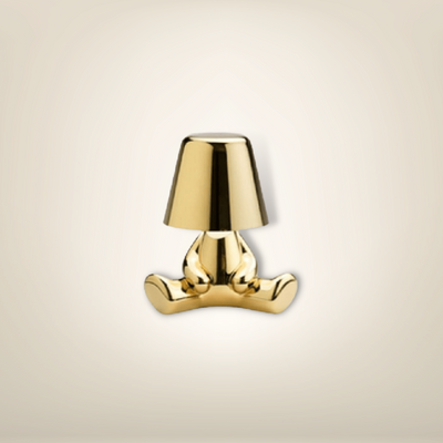 Lampe de chevet dorée design miniboy 19 métal
