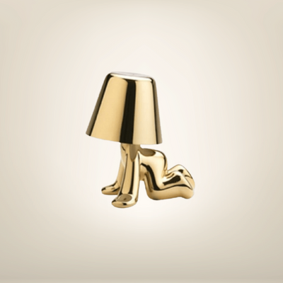 Lampe de chevet dorée design miniboy 7 métal