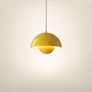 Lampe de chevet moderne led jaune aluminium