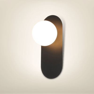 Lampe de chevet Murale avec prise | Noire Métal