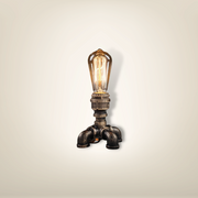 Lampe de chevet Vintage Industrielle Bronze Métal