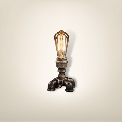 Lampe de chevet Vintage Industrielle Bronze Métal