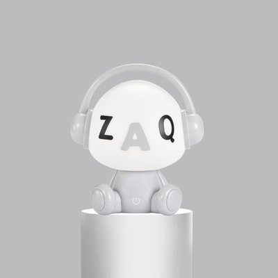 Lampe de chevet animal "Zoosonic" | Grise ABS