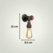 Lampe de chevet applique vintage robinet | N1 | Bronze Métal