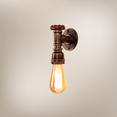 Lampe de chevet applique vintage robinet | N3 | Bronze Métal