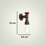 Lampe de chevet applique vintage robinet | Pack N3 | Bronze Métal