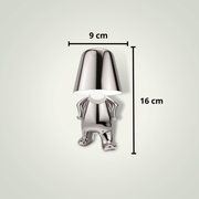 Lampe de chevet Argentée Design | MiniBoy 11 Métal