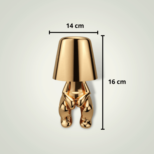 Lampe de chevet Dorée Design | MiniBoy 16 Métal