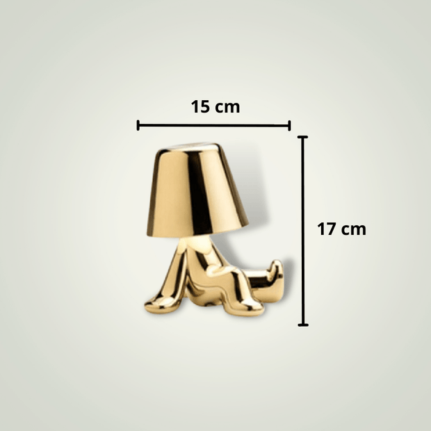 Lampe de chevet Dorée Design | MiniBoy 8 Métal
