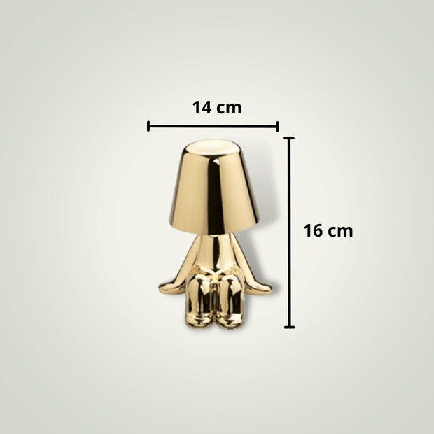 Lampe de chevet Dorée Design | MiniBoy 9 Métal