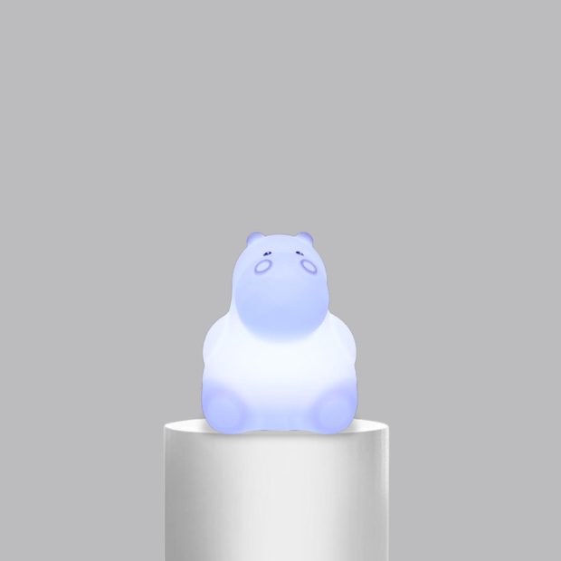 Lampe de chevet Hippopotame | RGB Silicone