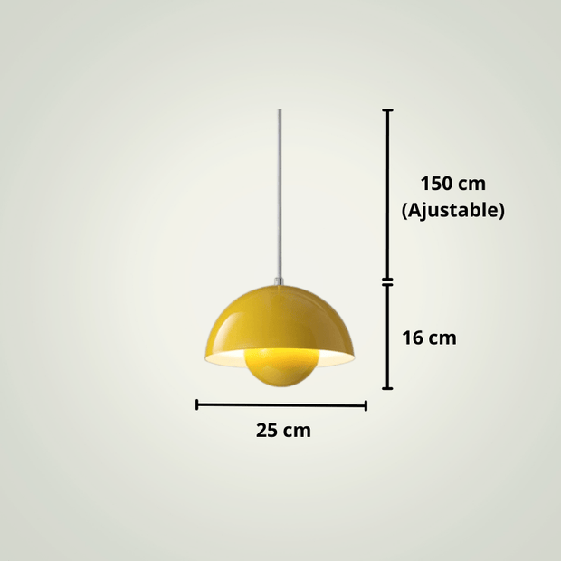 Lampe de chevet Moderne Led | Jaune Aluminium