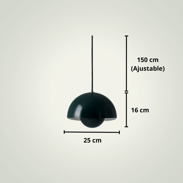 Lampe de chevet Moderne Led | Verte Foncée Aluminium