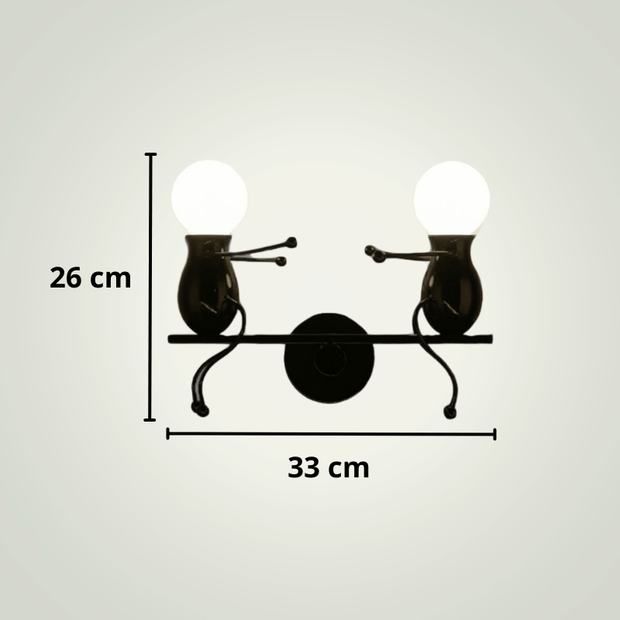 Lampe de chevet Noire Design | Lightman 6 Métal