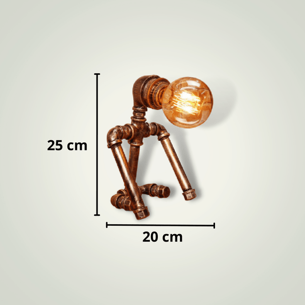 Lampe de chevet Robot | Bronze Métal