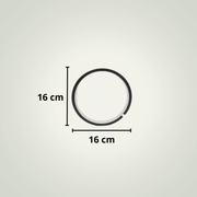 Lampe de chevet Ronde | Dimmable | 16cm | Noire PVC