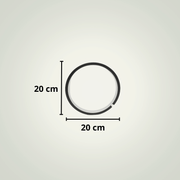 Lampe de chevet Ronde | Dimmable | 20cm | Noire PVC