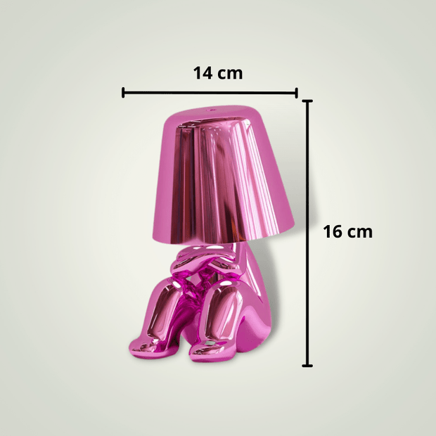 Simple Designs 10.24 pouces rose Pierres Petite lampe de chevet de