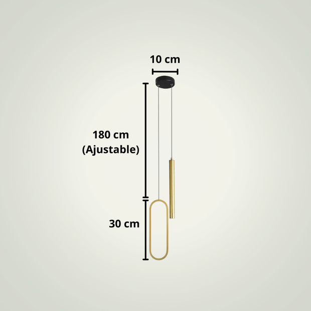 Lampe de chevet suspendue | Luminaires | Deux | Dorée Aluminium