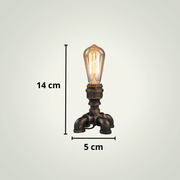 Lampe de chevet Vintage Industrielle | Bronze Métal