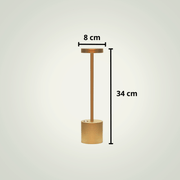 Lampe de table Sans fil | Dorée Aluminium