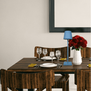 Lampe de table Sans fil Restaurant | Bleue Aluminium