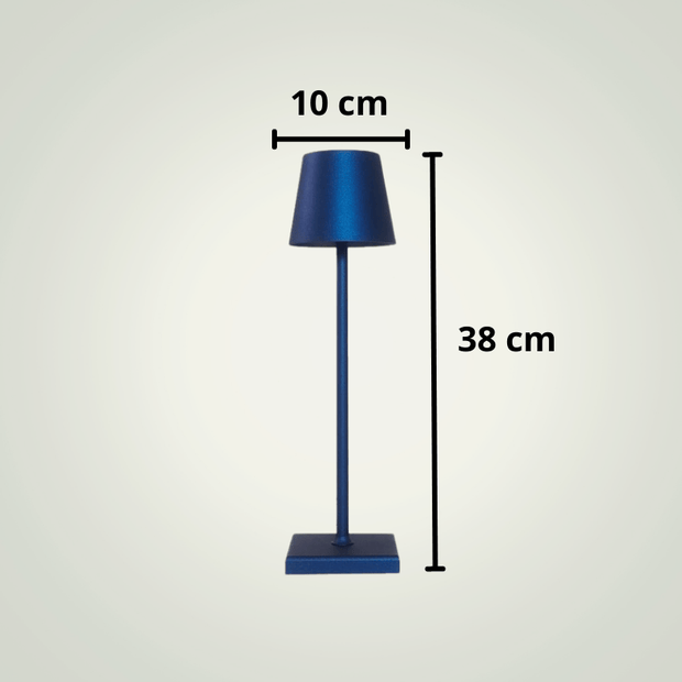 Lampe de table Sans fil Restaurant | Bleue Foncée Aluminium