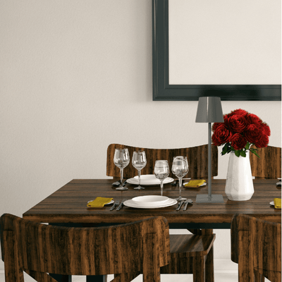 Lampe de table Sans fil Restaurant | Grise Aliminium