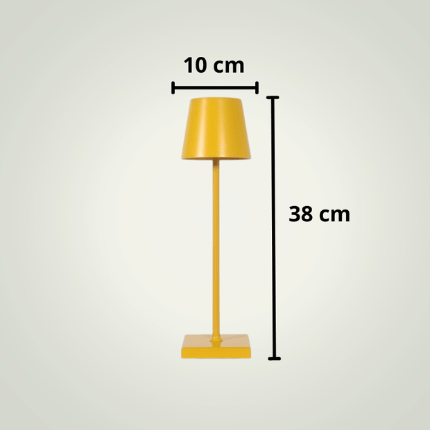 Lampe de table Sans fil Restaurant | Jaune Aluminium