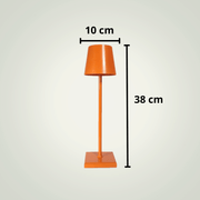 Lampe de table Sans fil Restaurant | Orange Aluminium