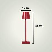 Lampe de table Sans fil Restaurant | Rouge Aluminium