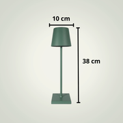 Lampe de table Sans fil Restaurant | Verte Foncée Aluminium