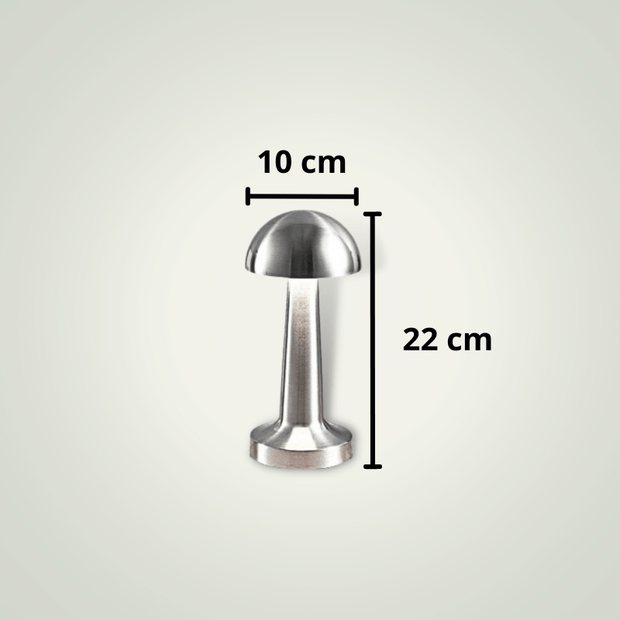 Lampe de table Tactile | Dôme | Argentée Aluminium