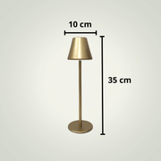 Lampe de table Tactile Sans fil | Dorée Métal